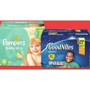 Pampers Super Pack Diapers Or Easy Ups Or Huggies Giga Pack Diapers, Goodnites Or Pull-Ups - $23.99