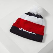 Script Knit Pom Beanie In Red Champion - $24.98 ($10.02 Off)