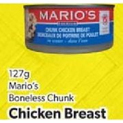 Mario's Boneless Chunk Chicken Breast - 4/$5.00