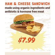Ham & Cheese Sandwich - $7.99
