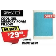 Gravitti Cool Gel Memory Foam Pillow - $29.98