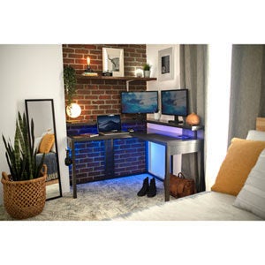 Best Buy Z Line Designs L Shaped Gaming Desk With Wireless