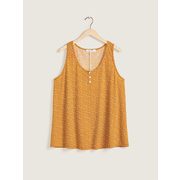 Printed U-neck Tank Top - In Every Story - $14.97 ($24.03 Off)