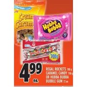 Regal Rockets Caramel Candy or Hubba Bubba Bubble Gum - $4.99