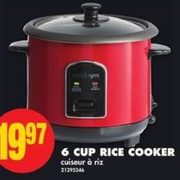 6 Cup Rice Cooker  - $19.97