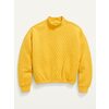 Quilted Cinched-Hem Mock-Neck Sweatshirt For Girls - $18.97 ($9.02 Off)