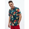 Aero Hawaiian Flowers Button-up Short Sleeve Resort Shirt - $14.99 ($15.00 Off)