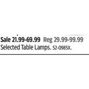 Canvas Table Lamps - $21.99-$69.99 (Up to 30% off)