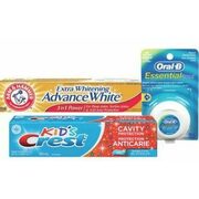 Arm& Hammer or Crest Cavity Protection or Kids' Toothpaste Crest Scope Mouthwash or Oral -B Floss - 2/$5.00