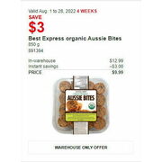 Best Express Organic Aussie Bites - $9.99 ($3.00 off)