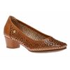 Gomera Brandy Brown Perforated Floral Leather Pump By Pikolinos - $199.99 ($28.01 Off)