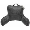 Leatherette Backrest Pillow In Grey - $19.99 ($20.00 Off)
