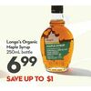 Longo's Organic Maple Syrup - $6.99 (Up to $1.00 off)