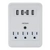 Noma 3-Outlet Wall Plate Surge Protector With 4 Usb Outlets - $15.59 (40% off)