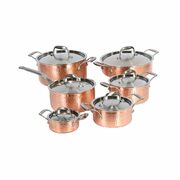 Lagostina 12-Pc 3-Ply Artiste Copper Clad Cookware Set - $499.99 (75% off)