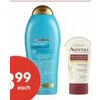 Aveeno Hand Cream, Ogx or Aveeno Lotions - $8.99